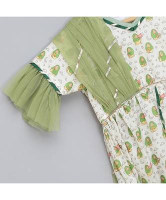 Eid printed kurta set with attached dupatta 2