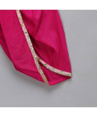 Ganpati embroidered orange yello dhoti set 2