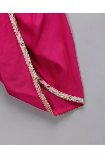 Ganpati embroidered orange yello dhoti set