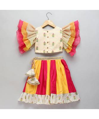 Laxmi goddess embroidered lehnga set 3