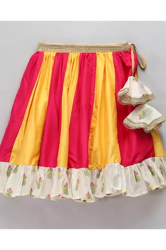 Laxmi goddess embroidered lehnga set