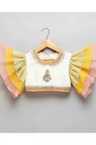 Pastel multi colors lehnga set