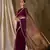 wine  organza  saree with unstitched blouse piece