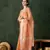orange jacquard design poly cotton saree with unstitched blouse piece