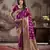 Purple lichi silk wevon rich pallu heavy partywear saree