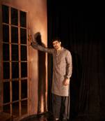 Beautiful nevy blue modal silk fabric designer printed men's kurta payjama