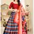 Red Silk Fabric Ethnic Looks Printed Lehenga Choli