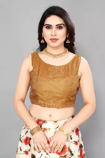 Olive Silk Fabric Ethnic Look Printed Lehenga Choli