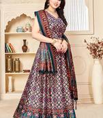 Multy Silk Fabric Ethnic Look Printed Lehenga Choli