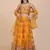 Yellow Net Fabric Embroidery Work Girlie Bridesmaid Lehenga