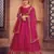 Pink Net Fabric Embroidery Work Girlie Bridesmaid Lehenga