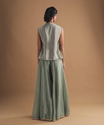 Ethereal pistachio palazzo set 2
