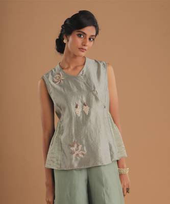 Ethereal pistachio palazzo set 3