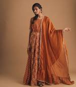 Lehenga With Pintuck Choli And Godet Skirt