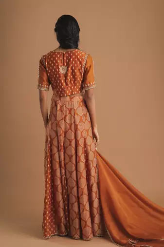 Lehenga With Pintuck Choli And Godet Skirt