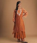 Angelic gerua kurta set