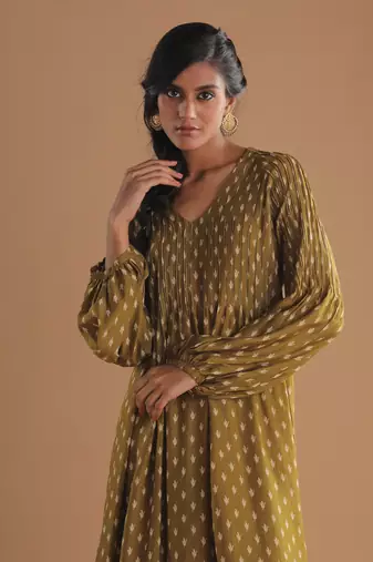 Meadow moss green kurta set