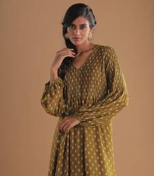 Meadow moss green kurta set
