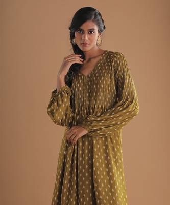 Meadow moss green kurta set 1