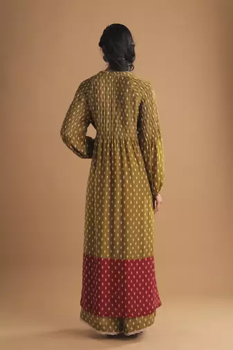 Meadow moss green kurta set