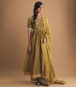 Kaant moss green kurta set