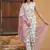 Pink cotton slub fabric beautiful printed salwar kameez