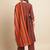 Maroon cotton fabric designer printed readymade salwar kameez