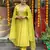 Lemon chanderi silk fabric festive special readymade salwar kameez
