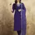 Purple chanderi silk fabric festive special readymade salwar kameez