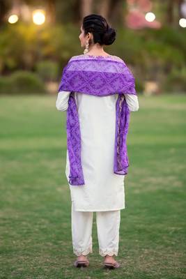 White roman silk fabric partywear salwar suit for girlie looks 2
