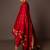 Red benerasi border kurta set