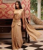 ready to wear auric emblazon auric saree set - neha garg