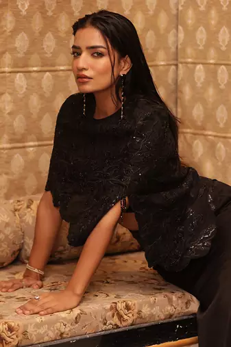 Inky black marquise set inky - neha garg