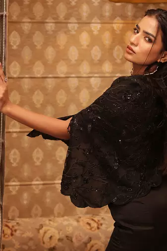 Inky black marquise set inky - neha garg