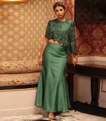 Emerald green marquise set emerald - neha garg