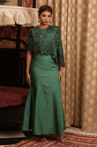Emerald green marquise set emerald - neha garg