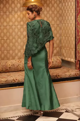 Emerald green marquise set emerald - neha garg