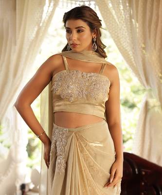 Pista gold noor lehenga set - neha garg 3