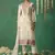 Off white pure organza embroidered salwar suit