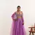 Lavender Detailed Organza lehenga choli Set