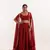 Maroon Red  Embellished Georgette lehenga choli