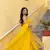 yellow  Embroidered Net lehenga choli