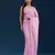 Pink georgette c girlie partywear saree