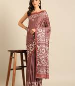 Pink ceremonial cotton c saree