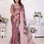 Purple organza c gold zari festive saree