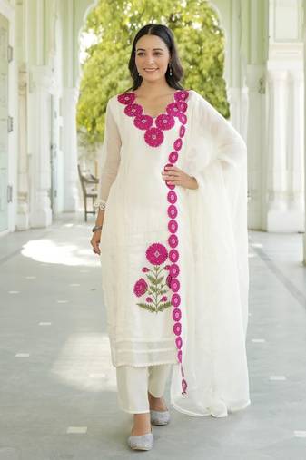 Mudra dove full work suit set