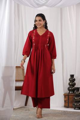 rosewood cotton kurta pant set 2