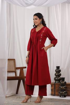 rosewood cotton kurta pant set 3