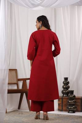 rosewood cotton kurta pant set 4