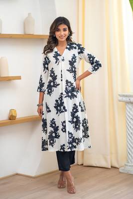 leafy printed kurta pant set 2